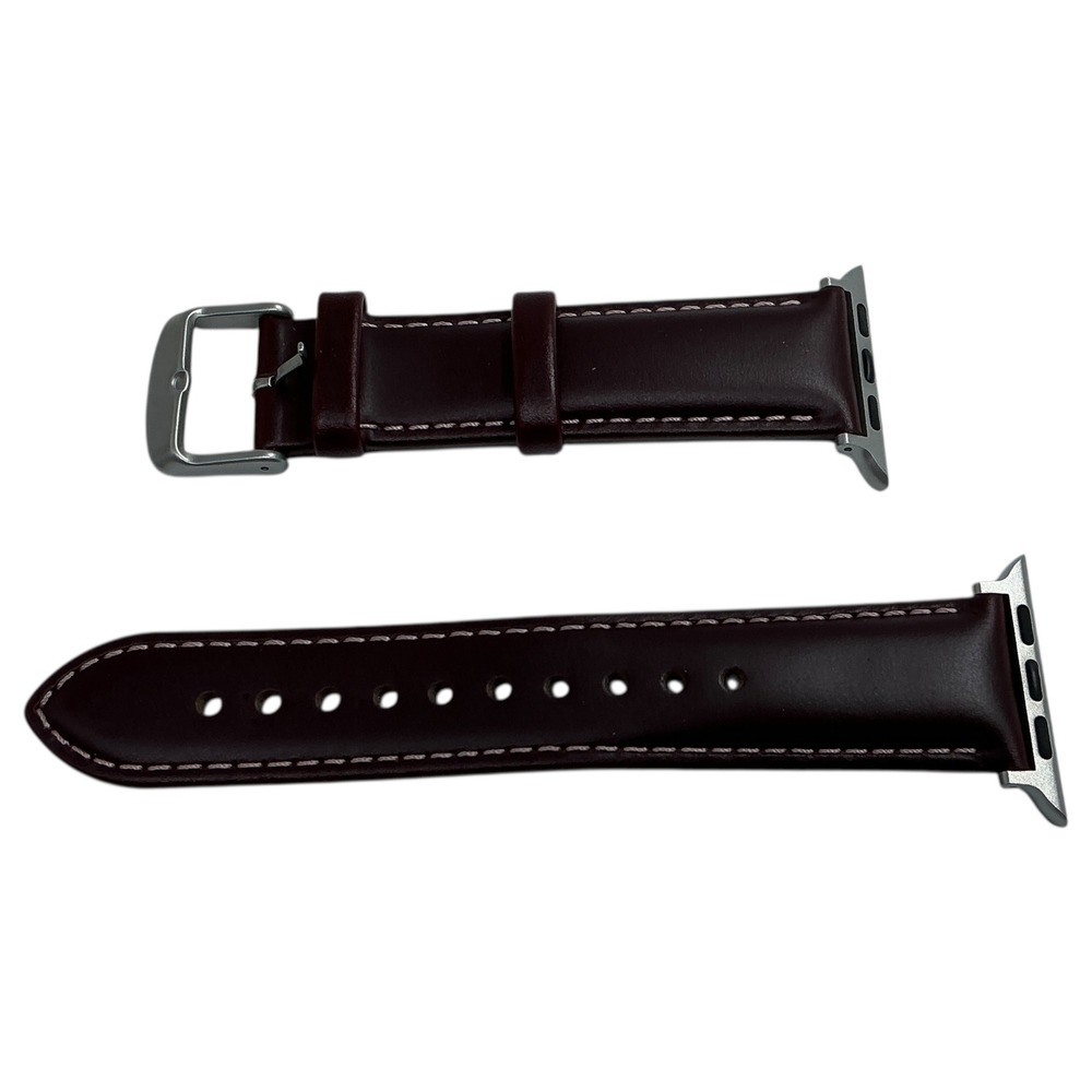 Archer Watch Straps Leather Watch Strap for Apple Watch Mahogany Large